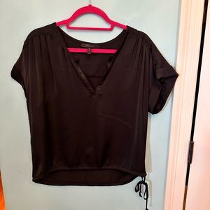 BCBG black relaxed fit top